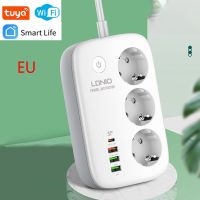 LDNIO Smart Power Strip Tuya WIFI Socket EU Plug Extension Cable Timing Adapter with 3 Plug 3 USB Port Bluetooth Smart Life APP Ratchets Sockets