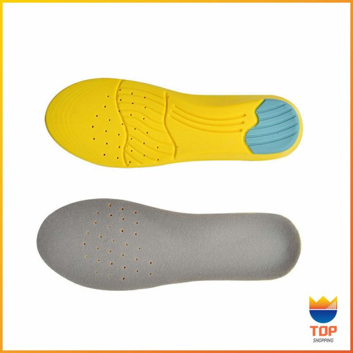 top-แผ่นรองเท้ากีฬา-กันแรงกระแทก-กันลื่น-ระงับกลิ่นเท้าและดูดซับเหงื่อดี-insole