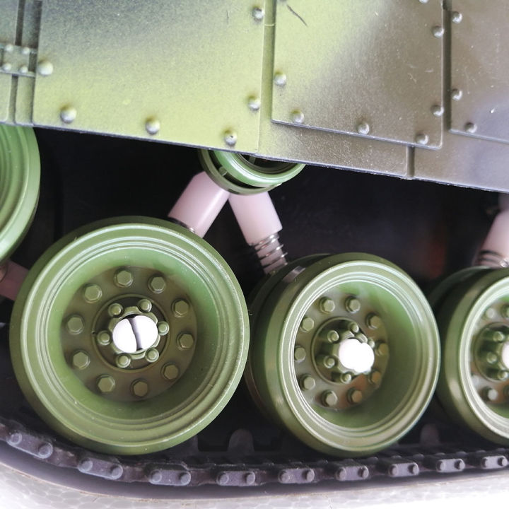รถถังบังคับ-สีเขียว-รถของเล่น-รถของเล่นบังคับ-ของเล่นเด็ก-รถถัง-war-tank-มีเสียง-และไฟสมจริง-ป้อมปืนหมุนได้-ใช้ระบบอินฟราเรดจับการ