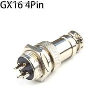 ♣ 1set GX16 4 Pin Male Female Diameter 16mm Wire Panel Connector GX16 4Pin PCB Connector Aviation Socket Plug