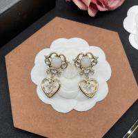 โบฮีเมียน Anting Berlian Imitasi รูปหัวใจ,ของขวัญเครื่องประดับสตรีตุ้มหูคริสตัลทรงหยดน้ำทรงหัวใจของแท้จากร้าน C +