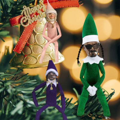 Stoop Snoop The On Christmas Elf Doll Plush Toy Ornaments Home Decorations Gift