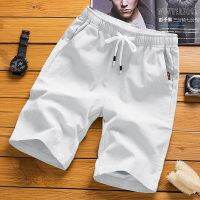 Summer Chinese Style Men’s Cotton and Linen Casual Shorts Men Solid Beach Boardshorts Sports Mens Clothing K66