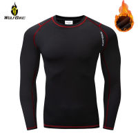 WOSAWE Winter Thermal Fleece Cycling Jersey Windproof Bike Bicycle Clothing Sports Long Johns MTB Downhill Base Layer Underwear