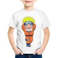 Anime Print Toddler Uzumaki Naruto Funny T-shirts Kids Cool Summer Short Sleeve Tees Boys/Girls Casual Tops Baby children Clothes