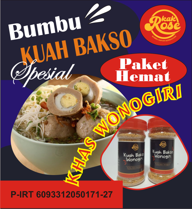 Bumbu Kuah Bakso Instan Khas Wonogiri Toples 150ml Lazada Indonesia