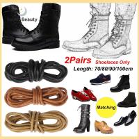 YOUTH BEAUTY 2 Pairs 70/80/90/100cm สี รองเท้ากีฬา เชือกผูกรองเท้า เชือกผูกรองเท้า Boots เชือกผูกรองเท้า รองเท้าหนัง เชือกผูกรองเท้ากลม