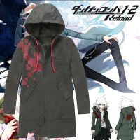 Danganronpa 2 Komaeda Nagitoแจ็คเก็ตH Oodiesกองทัพสีเขียวสีเสื้อเครื่องแต่งกายคอสเพลย์