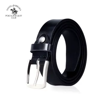 Santa Barbara Polo & Racquet Club Black Fall Winter Leather Bracelet