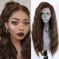 AIMEYA Long Wavy Synthetic Lace Front Wig Glueless Brown Hair Wig Lace Wigs for Women Natural Hairline Cosplay Wigs Synthetic [ Hot sell ] Toy Center 2