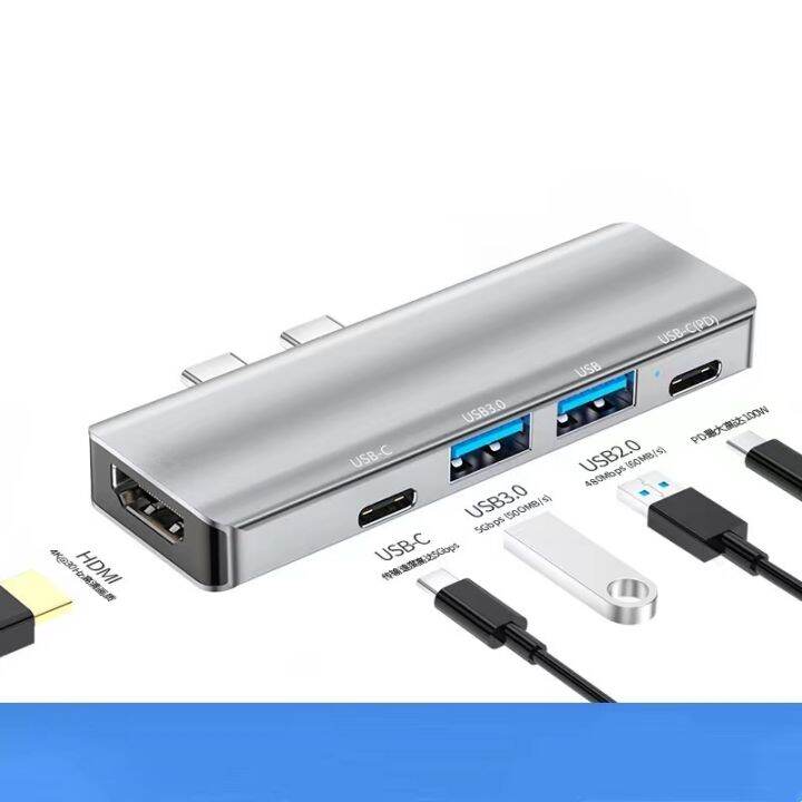 USB C Hub 5 in 1 Type C to HDMI 4K for MacBook Pro 2020, MacBook Air