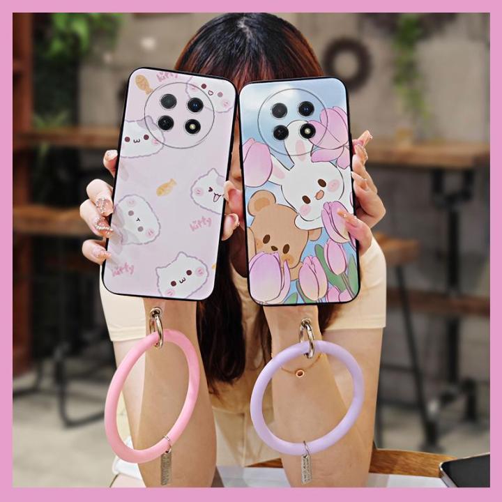 luxurious-texture-phone-case-for-huawei-enjoy-60x-back-cover-ultra-thin-soft-shell-cartoon-protective-ring-funny-simple