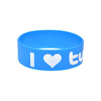 10Pcs 202X12X2Mm I Love Twitter สายรัดข้อมือกีฬาสำหรับผู้ชายผู้หญิงสร้อยข้อมือซิลิโคน1นิ้วแฟชั่นสร้อยข้อมือตกแต่งบุคลิกภาพออกแบบสร้อยข้อมือ