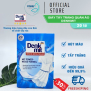 Giấy tẩy trắng quần áo Denkmit Đức 20 miếng - Hàng nội địa chính hãng