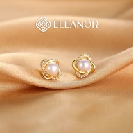 Bông tai nữ ngọc trai nhân tạo chuôi bạc 925 Eleanor Accessories khuyên thumbnail