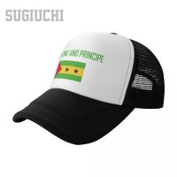 Unisex หมวกตาข่ายหมวก SAO TOME และ PRINCIPE ธงและตัวอักษร Trucker สำหรับผู้ชายผู้หญิงหมวกเบสบอลกลางแจ้ง Cool