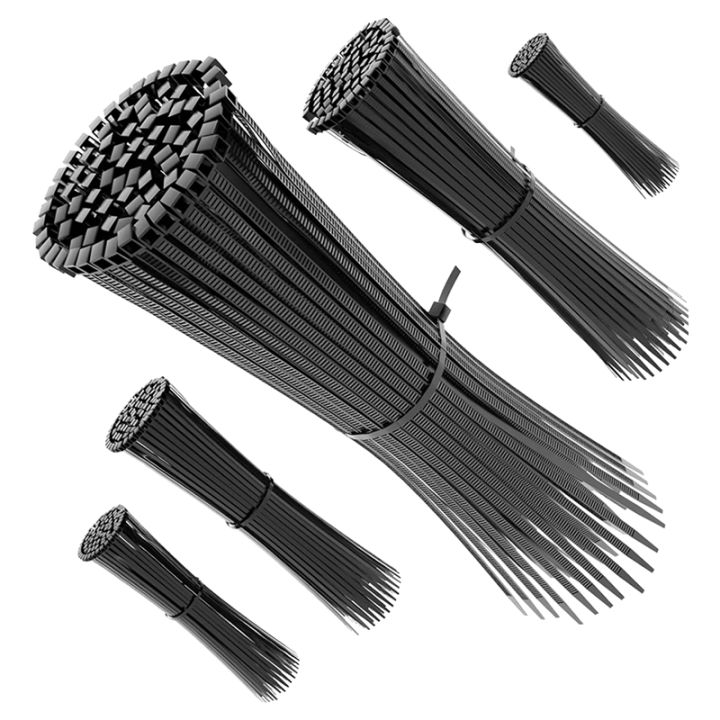 500pcs-cable-ties-black-weather-and-heat-resistant-cable-ties-uv-resistant-sizes-100x2-5mm-150x2-5mm-200x3-6mm-300x3-6mm