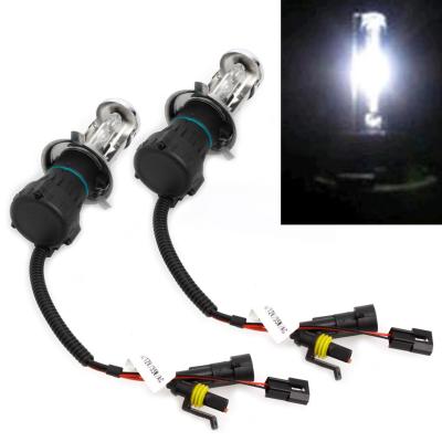 Xinmai มอเตอร์ 2Pcs H4 6000K 35 วัตต์ Bi-Xenon Hi/Lo Beam HID หลอดไฟสีขาวไฟหน้ารถแผ่นเรืองแสง