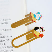 Creative Bookmark Book Divider Tool Student Book Holder Cat Bookmark Kittens Paper Page Holder Metal Bookmark