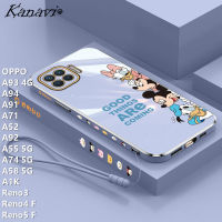 Kanavi เคสโทรศัพท์มีลายอนิเมะแฟชั่นสำหรับ OPPO A93 4G A52 A71 A94 A92 A55 5G A74 5G A58 5G A1K Reno3 Reno4 F A91 F เคสโทรศัพท์ลายการ์ตูนอะนิเมะ TPU นิ่ม