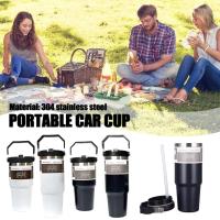 600ml/900ml 304 Stainless Steel Thermos Cup White Black Hot Portable Cold Can Water Bottle Temperatures And Keep K8W3
