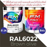 สี RAL6022 Brown olive