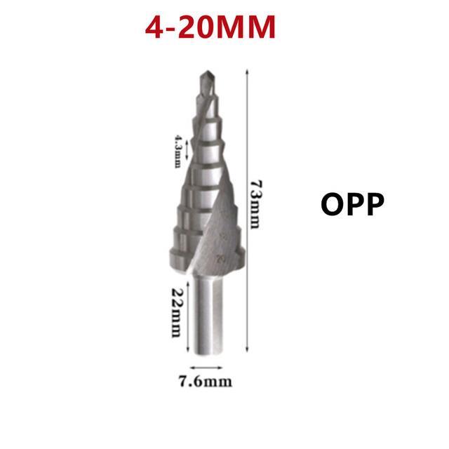 3-12mm-4-12mm-4-20mm-hss-straight-flute-step-drill-bit-silver-wood-metal-hole-cutter-coring-tool-set