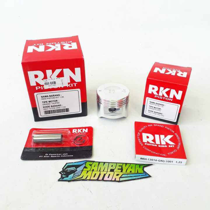 Piston Kit Seher Seker Set RKN RIK Riken Honda Grand Legenda Astrea