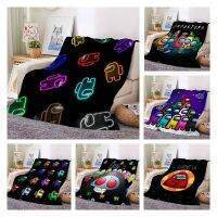 130cmx150cm Among US Cartoon Game Character 3D Printed Kawaii Fleece Throw Warm Blanket Personalized Family for Friends