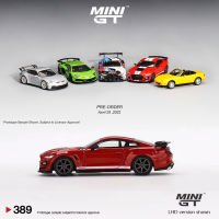 MINI GT 1:64รุ่นรถ Shelby GT500 SE Widebody Ford Alloy Die-Cast Race Red #389 LHD