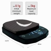 Coffee Electronic Scales 5kg/0.1g Digital Coffee Food Kitchen Scale With Time USB Light Weight Smart Mini Scale Luggage Scales