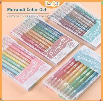 Coloured Ink Gel Pen 9pcs Morandi Gel Pen Set Writing Pen Kawaii School  Supplies Back to School Stationery 