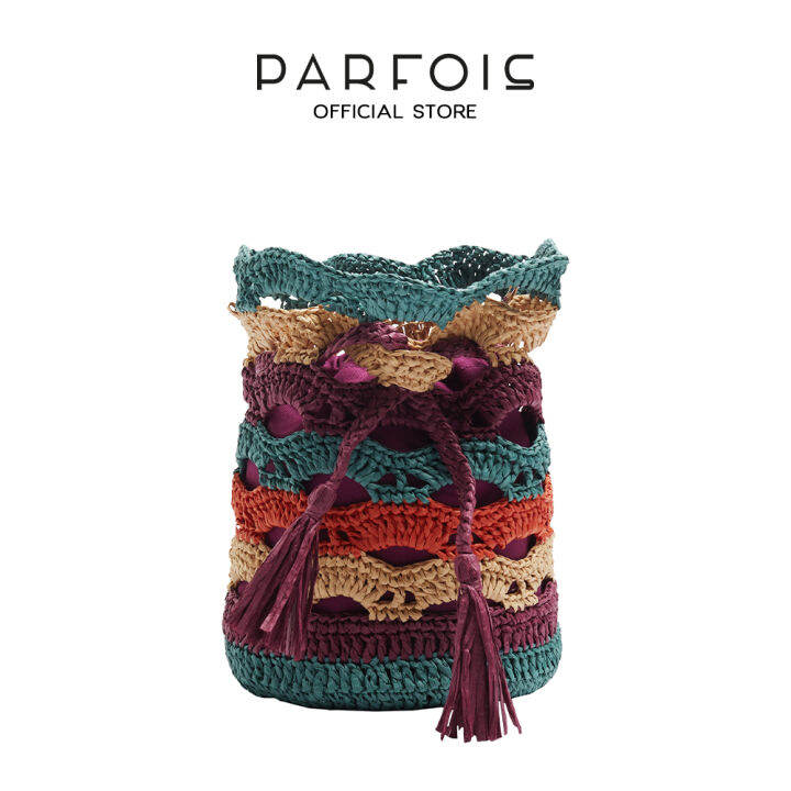 Parfois Handmade StrawEffect Bucket Bag for Women's Lazada PH
