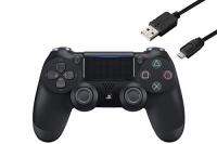 [ส่งตรงจากญี่ปุ่น] [ของแท้] ตัวควบคุมอุปกรณ์ควบคุมสัญญาณไวร์เลส (DUALSHOCK 4) เจ็ทสีดำ (CUH-ZCT2J) สายชาร์จสำหรับไซเบอร์ PS4 3เมตร,ของแท้100%,Gratis Ongkir