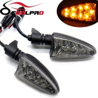 ☍・สัญญาณเลี้ยว LED ไฟส่งสัญญาณสำหรับ BMW F800GS F800GT F800R F800S F800ST F650GS F700GS S1000RR HP4รถจักรยานยนต์ด้านหน้า/ไฟท้าย