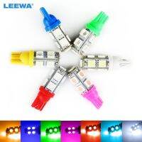 LEEWA 50pcs High Power Car/Auto T10 194 168 W5W 5050 Chip 9SMD Wedge Car LED Light Bulbs 7 Colors CA1397