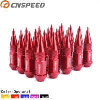 Cnspeed 7075-t6อลูมิเนียม M12x1.5ล้อ Lug Nuts 90มม. Extended Tuner Racing ล้อถั่ว Spike 20ชิ้นเซ็ต Yc101194