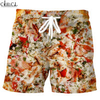 CLOOCL Men Shorts Gourmet Pizza 3D Print Sports Shorts Fashion Hip Hop Streetwear Casual Beach Shorts Drop Shipping