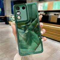 เคสโทรศัพท์โปร่งใสชุบสำหรับ VIVO V27 PRO เคสหลัง V27E ปลอกอ่อน V27PRO บางใสปกป้องกล้องสำหรับ VIVO V23E