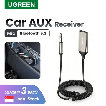 USB Bluetooth-compatible 5.0 Adapter Audio Cable for Car AUX Receiver  Speaker