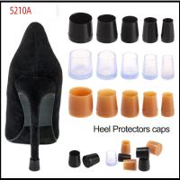 5210A 1 pair ใหม่ กันลื่น สวมใส่ได้ Antislip High Heeler ทรงกลม ส้นรองเท้า Silencer Heel Protector