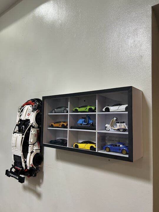 Diecast car 132 scale Petrol car Display rack by 9s panda color