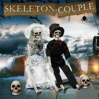 Large Poseable Human Couple Skeleton Prop Halloween Party Decor Best Halloween Decoration and Spookiest Graveyard Scene