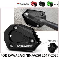 卍 For Kawasaki ninja650 NINJA 650 2017 2018 2019 2020 2021 2022 2023 Side Stand Enlarge Plate Kickstand Extension Pad Motorcycle