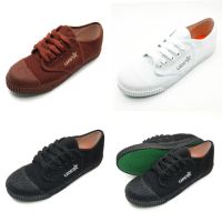 Chic.shoes รองเท้าผ้าใบนักเรียน Leo star 205 สีขาว ดำ น้ำตาล 37-44