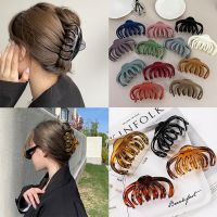 【YF】♕  New Matte Large Hair Claw Clip Crab Plastic Oversize Buckle Hairpin Accessories Barrette