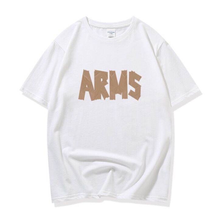 yui-เสื้อยืด-คอกลม-แขนสั้น-ผ้านิ่ม-ลายarms-แฟชั่น-สไตล์เกาหลี-9617