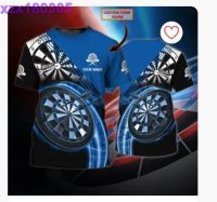 Personalized Blue Dart T Shirt For Men And Women, Unisex 3D Dart T Shirt, Love Dart Shirts