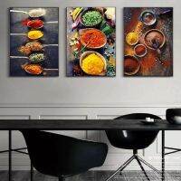 hyfvbujh卐  Seasoning Painting Vegetables Pepper Restaurant Wall Poster Room Background Dec