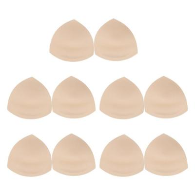 Bra Pads Inserts Triangle Sports Bra Pad Inserts 5 Pairs Breathable Removable Bra Pads With Air Hole Soft Washable Thickened Massage Layer Bra Insert For Women Girls eco friendly